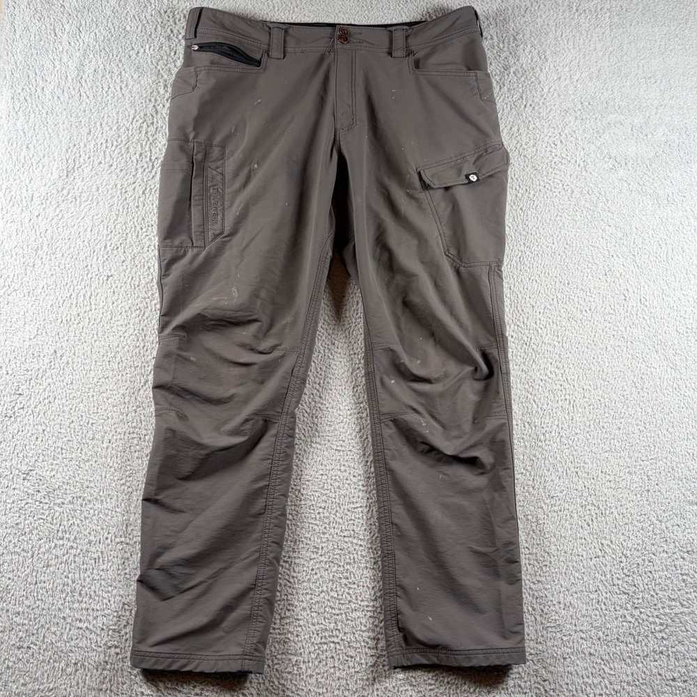 Truewerk T1 Werkpants Mens 38x32 Gray Technical Work Pants 4-Way Stretch Cargo